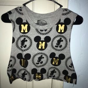 Disney Mickey Mouse Cropped Tank Top